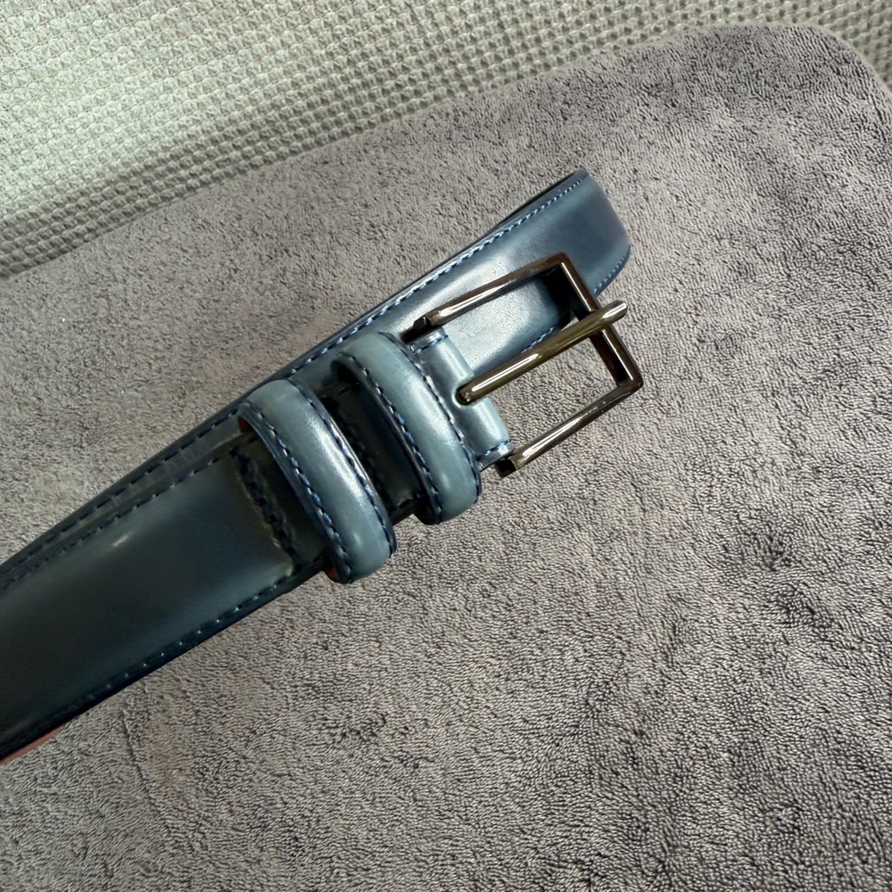 Men's Blue Gallery Seven Leather Belt